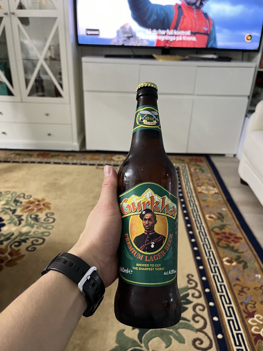 nirmalkancha's tweet photo. गोर्खा भेटाईयो है गाइच यता पनि😃
#GorkhaBeer #NepaliBeer #UKImport https://t.co/lVWv7ylvVF