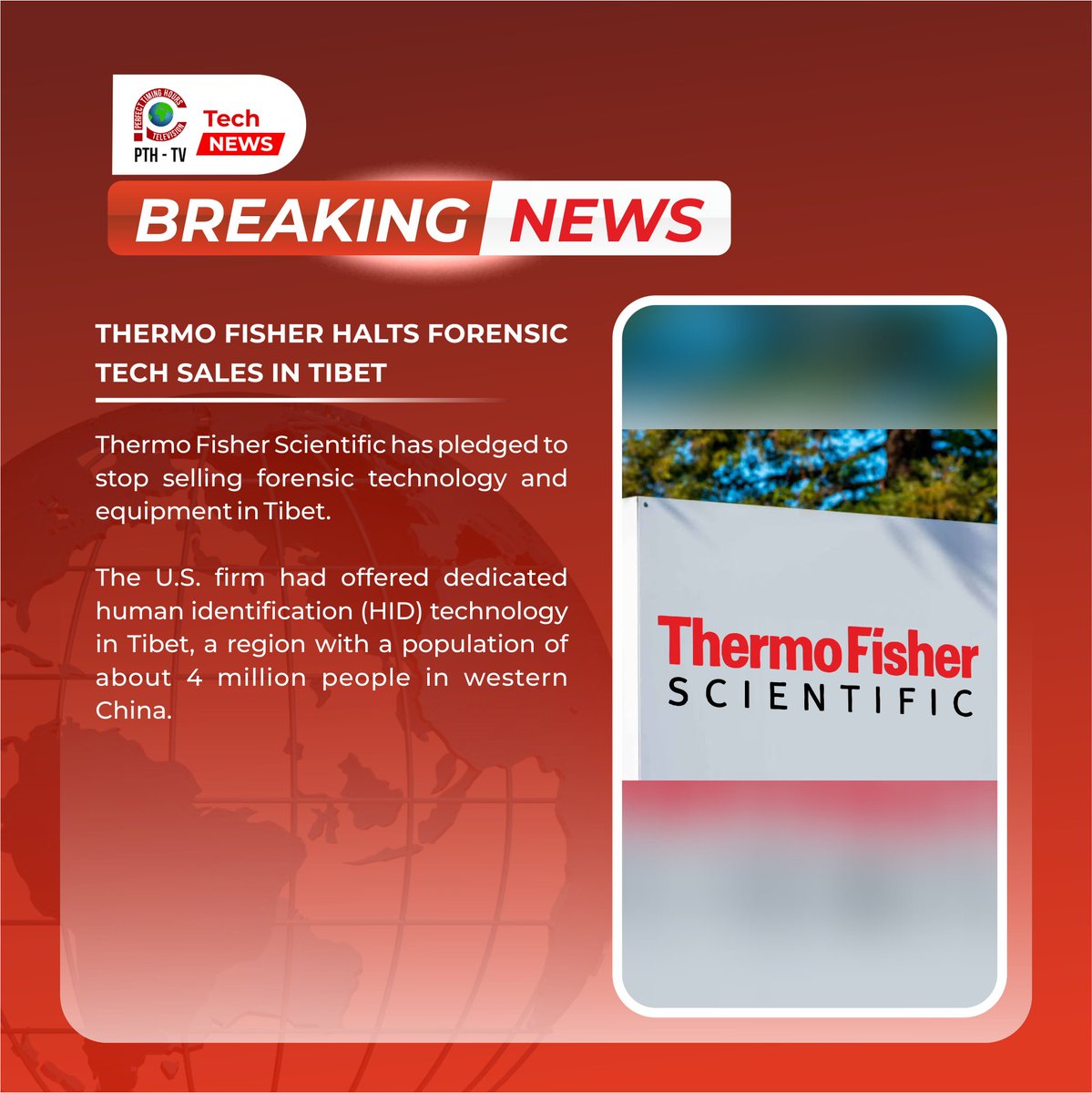 Thermo Fisher halts forensic tech sales in Tibet

Read the full story at www.re uters.com/technology/the… 

#ThermoFisher #ForensicTech #TechNews #Tibet #CorporateEthics #TechSales #PerfectTimingTechnologies #PerfectTimingHolding #EthicalTech #BusinessDecisions
