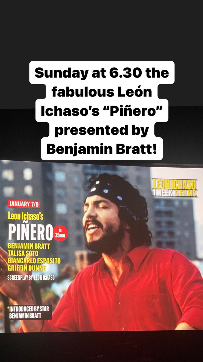 marichaso's tweet image. Today!!! At Film Forum in NYC.  Homage to my brother León Ichaso and his NYC films -