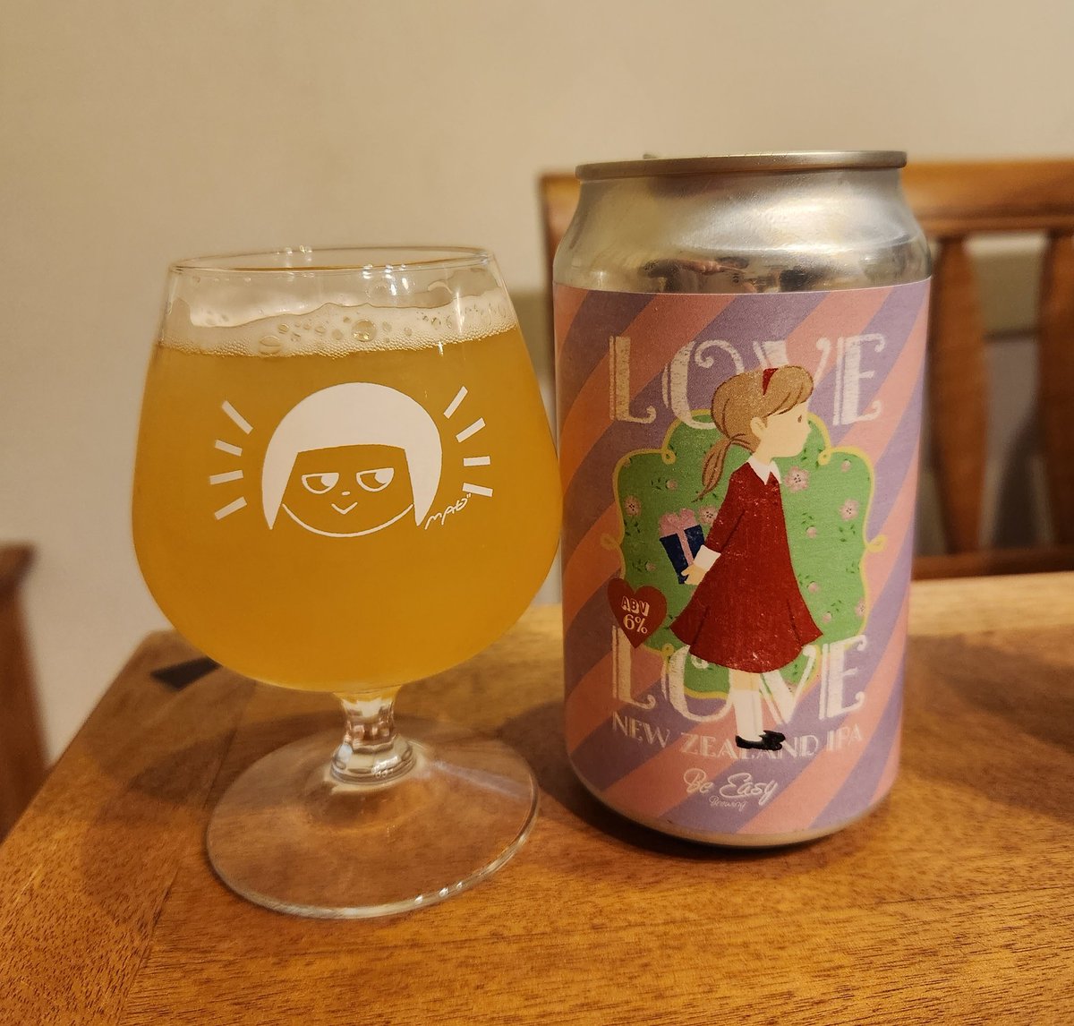momozo64816411's tweet photo. 『LOVE LOVE』alc6%
NEWZEALAND IPA
#BeEazy
華やかなフルーティーな香り、レモンやライムのようなすっきりとしたドライな感じ。こちらが好み💛 https://t.co/9Yd0ZT5X3e