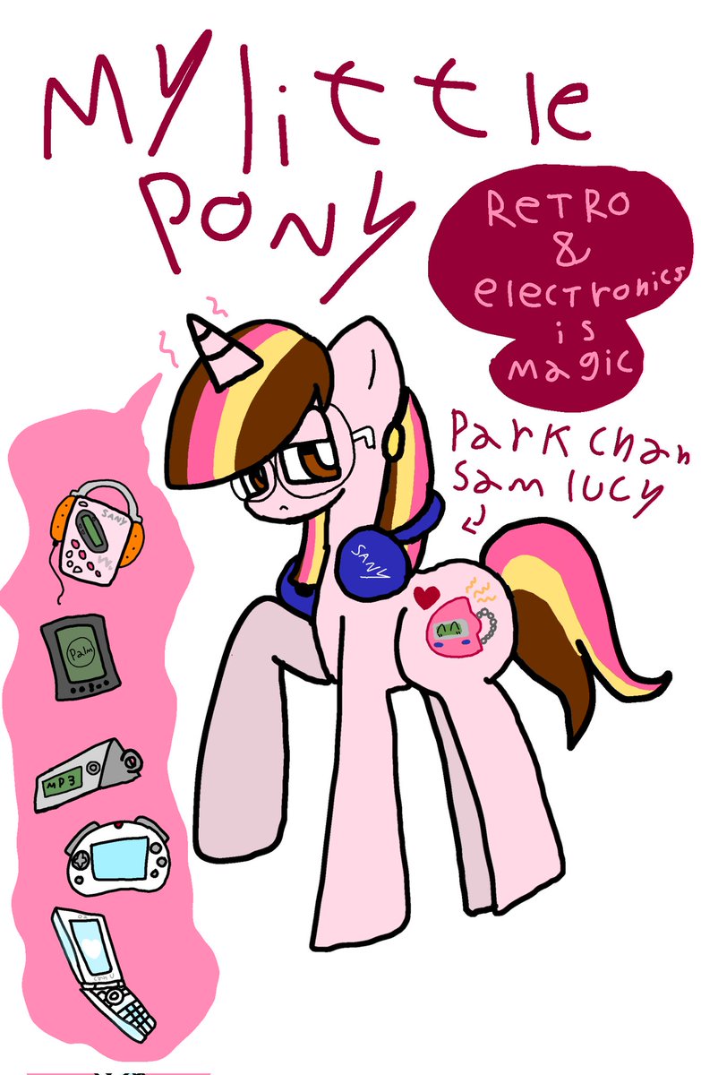 retroparkchan's tweet photo. park chan sam lucy(パク·チャン·セム·ルーシー)My little pony version
#MLP #mylittlepony #Retro #unicorn #sonywalkman #mp3player #palmpda
#GP32 #캔유블링블링 #retroparkchan #ポケベル #pagerbeeper https://t.co/9VvxV5XqZr