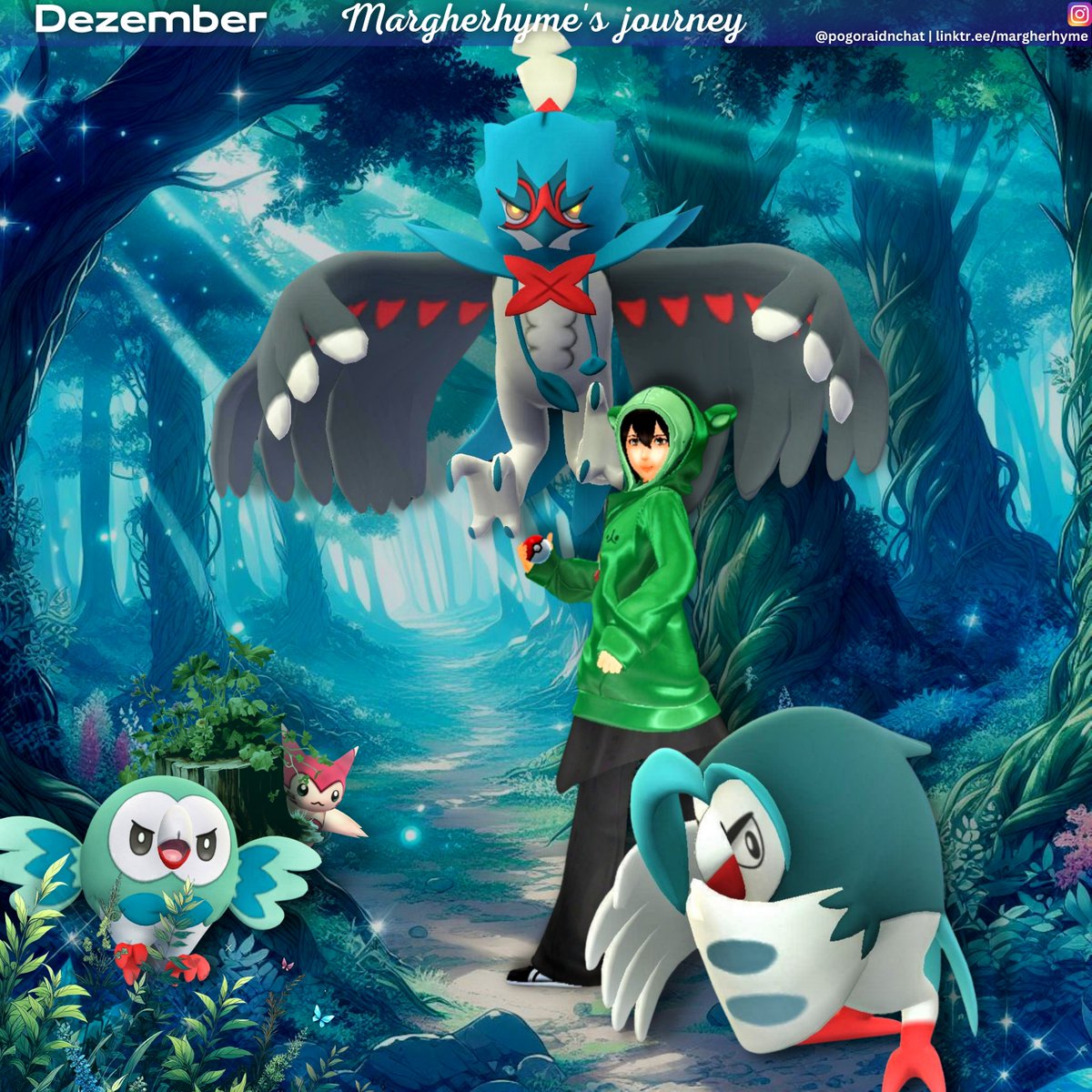 margherhyme's tweet photo. I met these beautiful Pokémon yesterday when i walked through the forest. ❤️
.
.
#pokemongo #pokemongoapp
#shiny #rowlet #bauz #silvarro #decidueye
#pokemonsnap #pokesnap #pokemonar #pokemongoar #arshot #pokemonart #pokemonfanart https://t.co/sJW7klG3MG