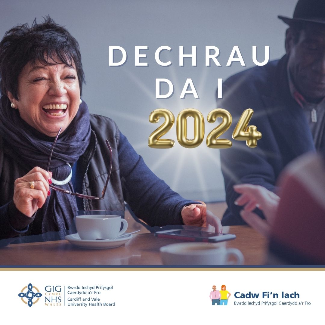 Bwrdd Iechyd Prifysgol Caerdydd a'r Fro (@bip_caf) on Twitter photo #BlwyddynNewydd yn gyfle i wneud newidiadau iach.  
Gall dod yn rhan o grŵp cymorth lleol eich helpu i deimlo’n llai ynysig, lleihau straen a’ch helpu i ymdopi â heriau.   Edrychwch ar rai o’r grwpiau sy’n cael eu cynnal yng Nghaerdydd a’r Fro: orlo.uk/mWU0O #BlwyddynNewydd yn gyfle i wneud newidiadau iach.  
Gall dod yn rhan o grŵp cymorth lleol eich helpu i deimlo’n llai ynysig, lleihau straen a’ch helpu i ymdopi â heriau.   Edrychwch ar rai o’r grwpiau sy’n cael eu cynnal yng Nghaerdydd a’r Fro: orlo.uk/mWU0O