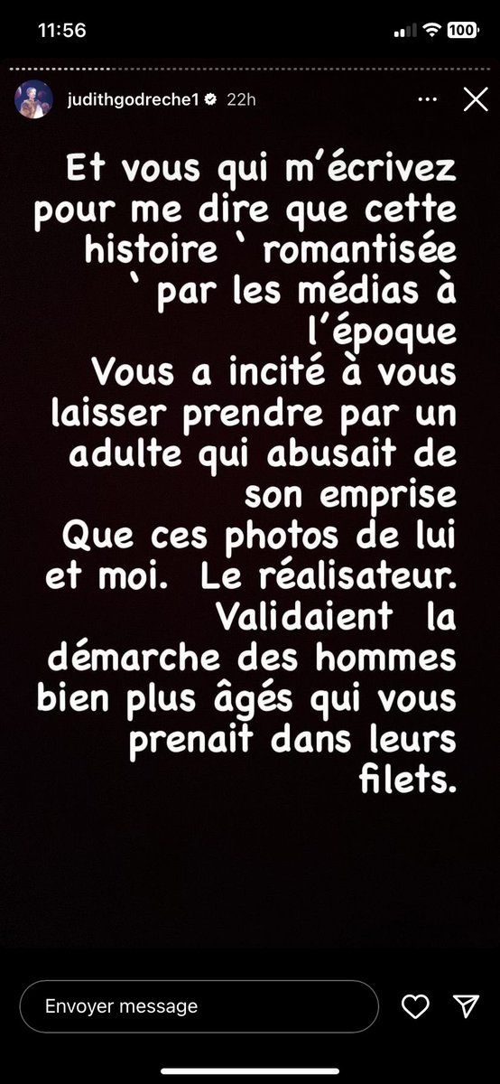 Marie_mja77's tweet image. Judith Godrèche, qui avait 14 ans quand elle est tombée sous l’emprise de Benoît Jacquot, a réagi de façon bouleversante aux extraits du documentaire de Gérard Miller qui ont été relayés hier sur les RS. Elle demande que l’on partage cela.