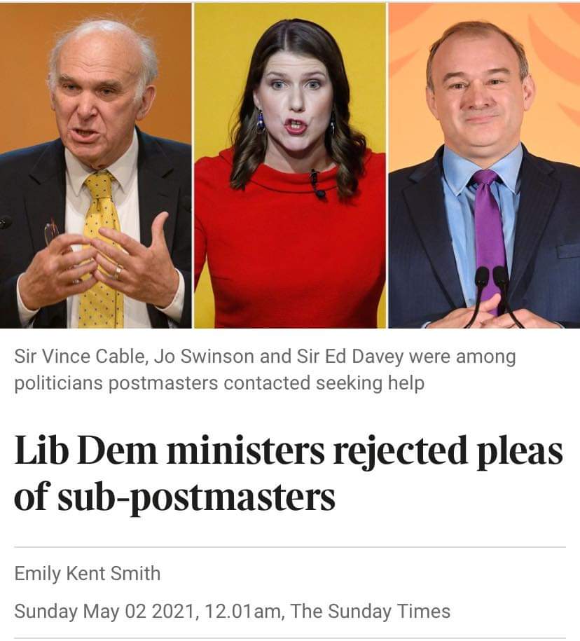 MPDNUT's tweet photo. Now, we haven't forgotten tuition fees and we haven't forgotten this either #LibDems #ConDems #PostOfficeScandal https://t.co/2mcZndCh3l