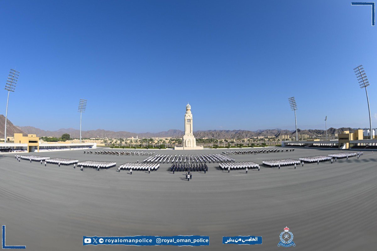 RoyalOmanPolice's tweet photo. احتفلت شرطة عُمان السلطانية صباح اليوم الأحد 7/1/2024م بيومها السنوي الذي يصادف الخامس من يناير من كل عام برعاية صاحب السمو السيد شهاب بن طارق آل سعيد نائب رئيس الوزراء لشؤون الدفاع..
#شرطة_عمان_السلطانية 
#الخامس_من_يناير 
#يوم_شرطة_عمان_السلطانية https://t.co/omMu9794rW