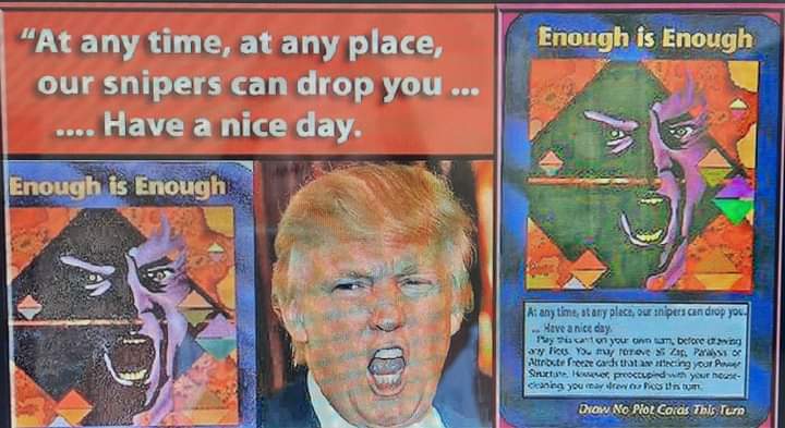 DIlluminatiGame's tweet photo. This is the only card in the whole deck that i don't want to see play out. Is Trump a Time Traveler also? Trump said that Jesus Christ is more famous than him :).
#Trump2024 #Trump2024TheOnlyChoice  #ProtectTrumpAtAllCost 
#SIMPSONS 
#JohnTitor
#FuckJoeBiden
#BarronTrump https://t.co/hJnJtzWoTN