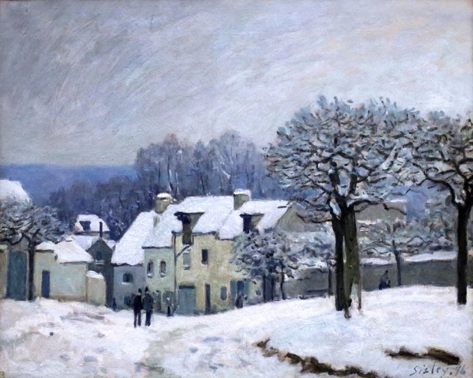 AlessandroForn6's tweet photo. Alfred #SISLEY, "LA PLACE DU CHENIL À MARLY, EFFET DE NEIGE" 1876 #art #arttwit #iloveart #neige #snow  #AlfredSisley #ArtLovers #gesture #Marly https://t.co/9LW1XK1EFG