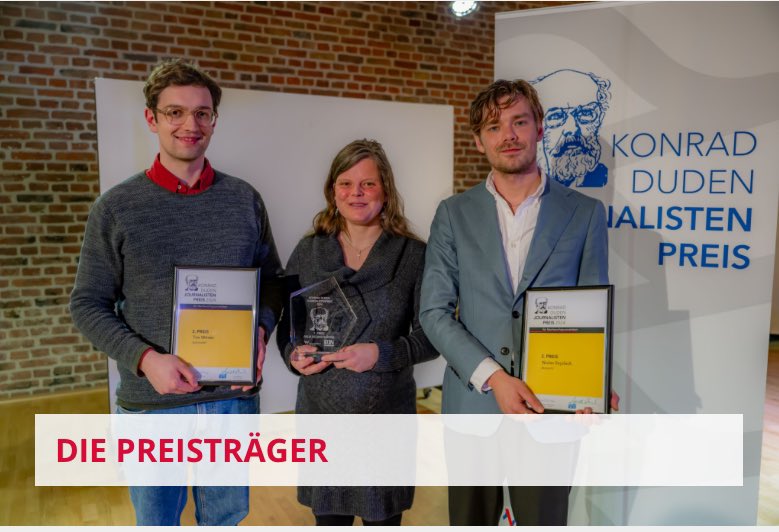 Tim Winter (@timwinter_) on Twitter photo Ich freue mich sehr über den 3. Platz beim diesjährigen Konrad-Duden-Journalistenpreis. Ausgezeichnet wurde mein Text „Balanceakt“ über den kenianischen Zirkusartisten Jon-Owino Ochieng. Danke <a href="/reportageschule/">Die Reportageschule @reportageschule.bsky.socia</a> <a href="/sternde/">stern</a> <a href="/Dudenverlag/">Duden</a> Glückwunsch an @AnjaReum <a href="/nseydack/">Niclas Seydack</a> Ich freue mich sehr über den 3. Platz beim diesjährigen Konrad-Duden-Journalistenpreis. Ausgezeichnet wurde mein Text „Balanceakt“ über den kenianischen Zirkusartisten Jon-Owino Ochieng. Danke <a href="/reportageschule/">Die Reportageschule @reportageschule.bsky.socia</a> <a href="/sternde/">stern</a> <a href="/Dudenverlag/">Duden</a> Glückwunsch an @AnjaReum <a href="/nseydack/">Niclas Seydack</a>