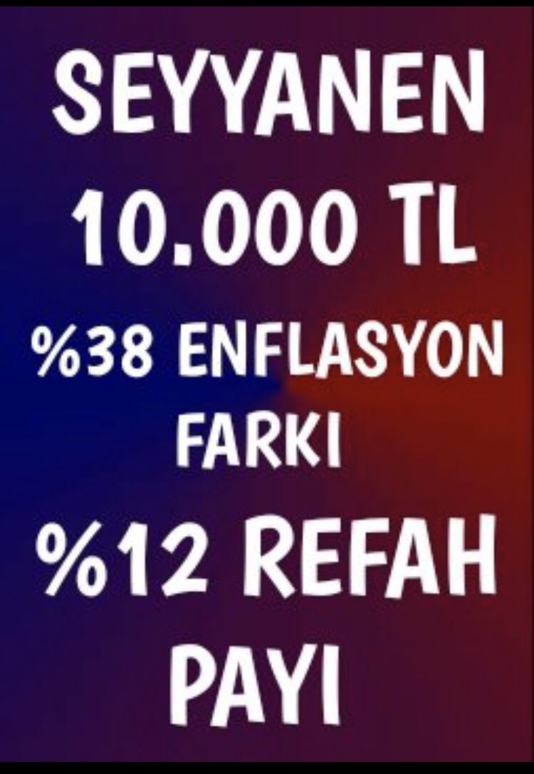 EYT & EF TUNCAY (@tuncay17yenice1) on Twitter photo Emekli zammı için formül belli
10 Bin TL seyyanen zam +enflasyon farkı ve refah payı
#EmeklininKararıSandıkta
#5BinKısmiHakkımız
<a href="/Akparti/">AK Parti</a>
<a href="/MHP_Bilgi/">MHP</a>
<a href="/isikhanvedat/">Prof. Dr. Vedat Işıkhan</a>
<a href="/memetsimsek/">Mehmet Simsek</a> Emekli zammı için formül belli
10 Bin TL seyyanen zam +enflasyon farkı ve refah payı
#EmeklininKararıSandıkta
#5BinKısmiHakkımız
<a href="/Akparti/">AK Parti</a>
<a href="/MHP_Bilgi/">MHP</a>
<a href="/isikhanvedat/">Prof. Dr. Vedat Işıkhan</a>
<a href="/memetsimsek/">Mehmet Simsek</a>