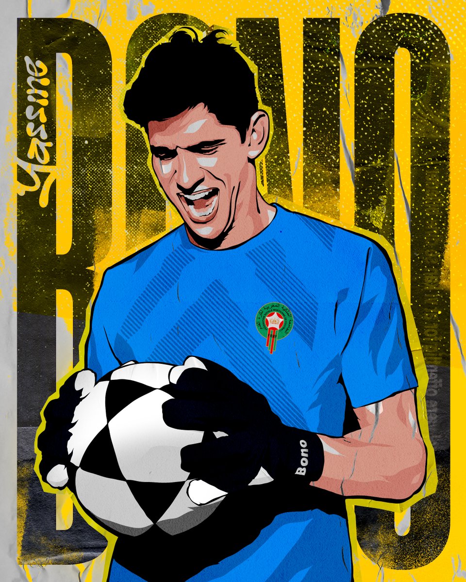 waiddesign's tweet photo. New illustration artwork of Yassine Bono 🎨✍️#caf23 https://t.co/Wtx1QY5trB