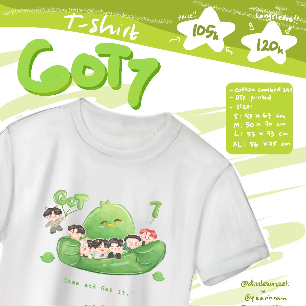 dizzleswizzel's tweet photo. [RTs 🐦💚] 

The wait is finally over😎
GOT7 T-SHIRT and PHOTOCARDHOLDER 2.0 

🛍 Pre-order: 7 jan 2024 - 26 jan 2024
🛍 DP ONLY
🛍 Pelunasan 🍊 

Every purchase shall receive GOT7 photoframe, detail below!! 

🔗 https://t.co/yNlEEIe8ly
Thankyou💚💚💚 https://t.co/zXeHazSnlE