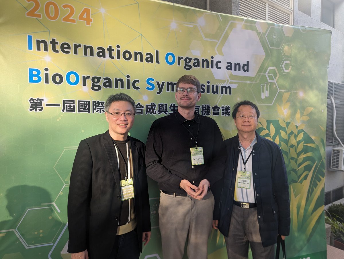 henloeditorfren's tweet image. Had a blast yesterday representing the #BJOC at #IOBOS 2024 (National Chung Hsing Uni #NCHU #Taiwan).

Great lectures 🎤, outstanding hospitality 🙏🏼, and a delicious dinner party 🥢

Loking forward to attending this symposium again in the future.

Many thanks to the organizers!