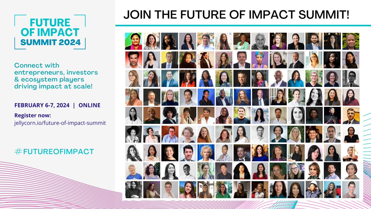 WeForXoco's tweet image. Join us at the Future of Impact Summit 2024 bringing together impact-driven entrepreneurs, investors and ecosystem players to connect, learn and inspire action towards the #SDGs!

Learn more &amp;amp; get your ticket now: jellycorn.io/future-of-impa… 

#impactinvesting #SDGs