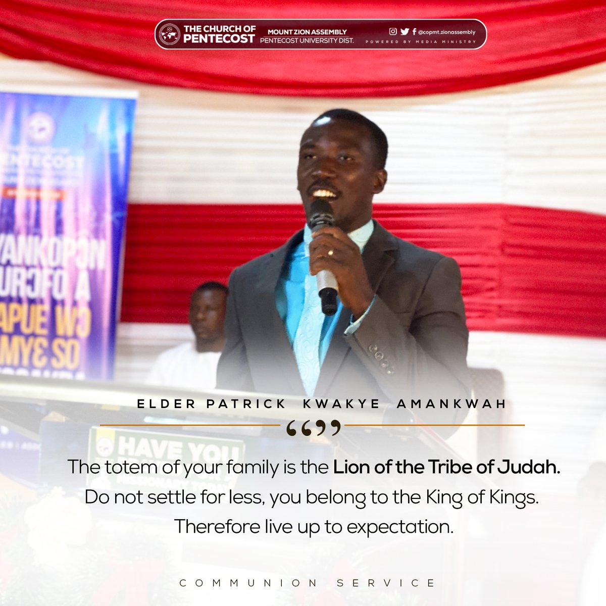 CopMtzion's tweet photo. Communion sunday teachings excerpts from our Presiding Elder, Elder Amankwah. #pentcost  #communionsunday https://t.co/52pMHYxNOa