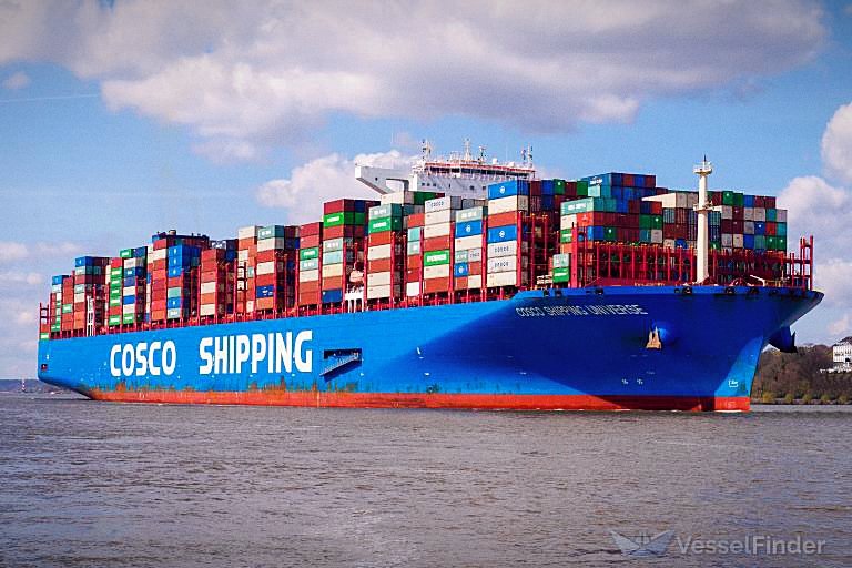 Megatron_ron's tweet photo. BREAKING: 

⚡ 🇮🇱 Another major economic blow to Israel 

Cosco suspends Israel shipments amid Red Sea tensions.

Cosco, is controlling 5.2% of global shipping capacity.  

This comes after other companies such as MSC, CMA CGM, Maersk, and Hapag-Lloyd have done the same.  

This significantly impacting global trade routes, and Israel's access to goods.  

Netanyahu is considering closing some government organizations to use their funds to cover military expenses in Gaza."

https://t.co/0LWwK3vm7y