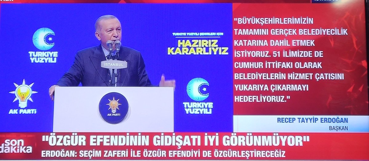Dünya Lideri Sayın Başkan, BAŞKOMUTAN @RTErdogan :
'Seçim zaferi ile Özgür Efendiyi de özgürleştireceğiz.'

Nasıl ki #BaybayKemal' ı siyasi çöp yaptı ise özgür de aynı akıbeti tadacaktır....
DURMAK YOK YOLA DEVAM
#TürkiyeYüzyılı
#MuratKurum