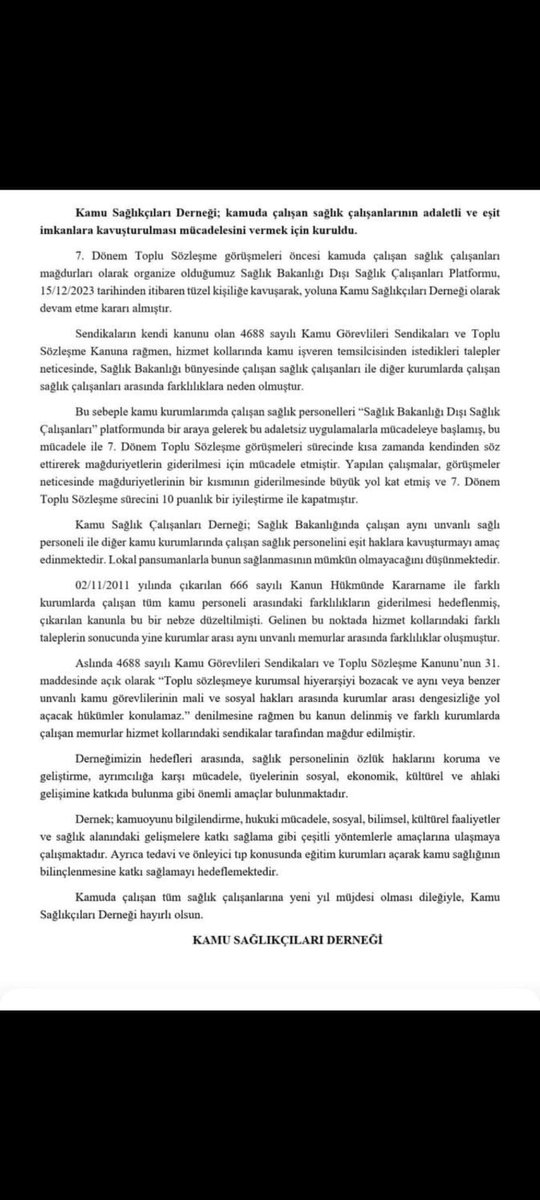 <a href="/OguzxDemir/">oguz demir</a> @sbdcsplatform <a href="/rozdemir10/">Ramazan Özdemir</a> <a href="/ASuleymanGuler/">Ahmet Süleyman GÜLER</a> <a href="/ayten/">ayten</a> <a href="/SevgiTekka22106/">Sevgi Tekkanat</a> <a href="/Sevinc1316/">Sevinç</a> <a href="/kacmaz_aysel/">Aysel Kaçmaz</a> <a href="/uzmnAli/">SHU</a> <a href="/SolmazKadakal/">Solmaz Kadakal</a> Kamuda Sağlık Çalışanları icin Adalet Algısı, Esitlik Algısı 
Egitim ve Branş denkliği ile sağlanır 
Tükenmişlik sendromu ile 
Kamuda Sağlık hizmeti verilmesi
yine bazı alanlarda aksaklıklara meydan vermesin diyedir derdimiz

Durmayacağız. Emsal eşitlenmesi 
@sbdcsplatform