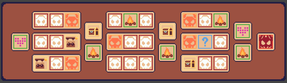 If you were around for the early days of <a href="/Petbot_io/">Petbot</a> you might remember Ezece, the ancient language used in our universe.

Ezece will definitely make a return, but I don't think it fit well here. I think the updated icons are much more understandable. What do you think?
#pixelart