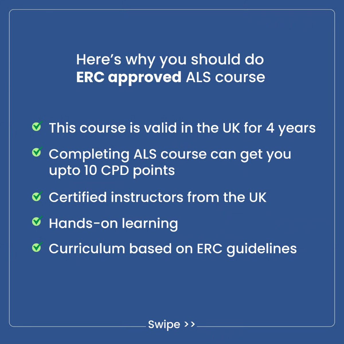 goocampus_in's tweet image. Here's why you should do ERC approved ALS course if you planning to become a doctor in the UK. 
Swipe to read! 
To register for the upcoming ALS batch, check the link in bio.
.
.
#goocampus #als #alscourse #advancedlifesupport