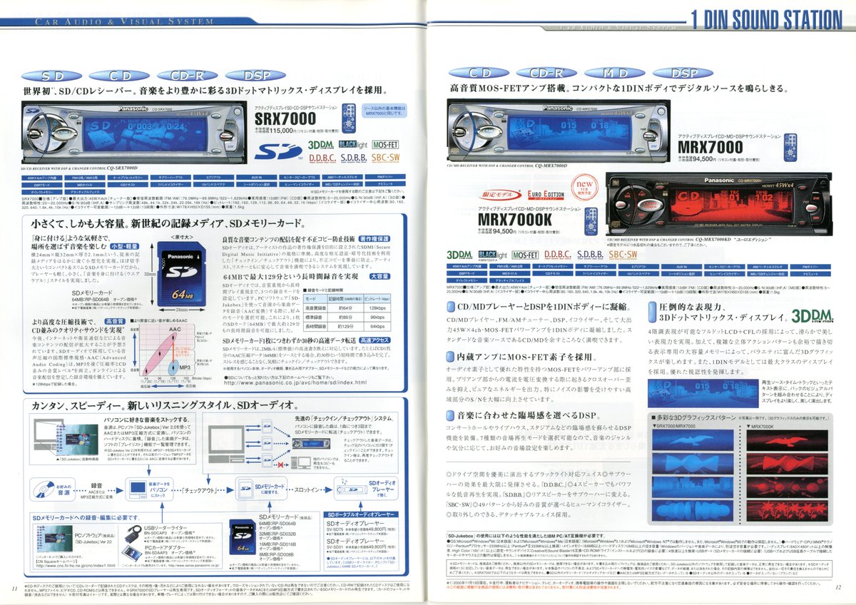 Panasonic カーオーディオ＆ビジュアルシステム 総合カタログ（2001.10）②