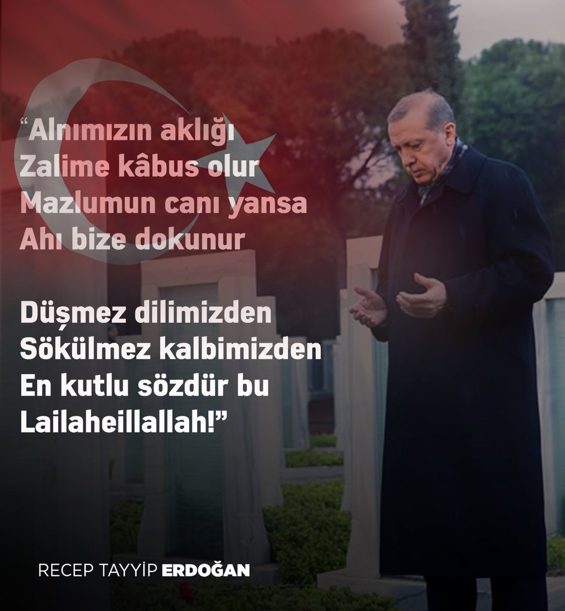 “Düşmez dilimizden
Sökülmez kalbimizden
En kutlu sözdür bu
Lailaheillallah!”

#HazırızKararlıyız 
#istanbulMuradınaErecek