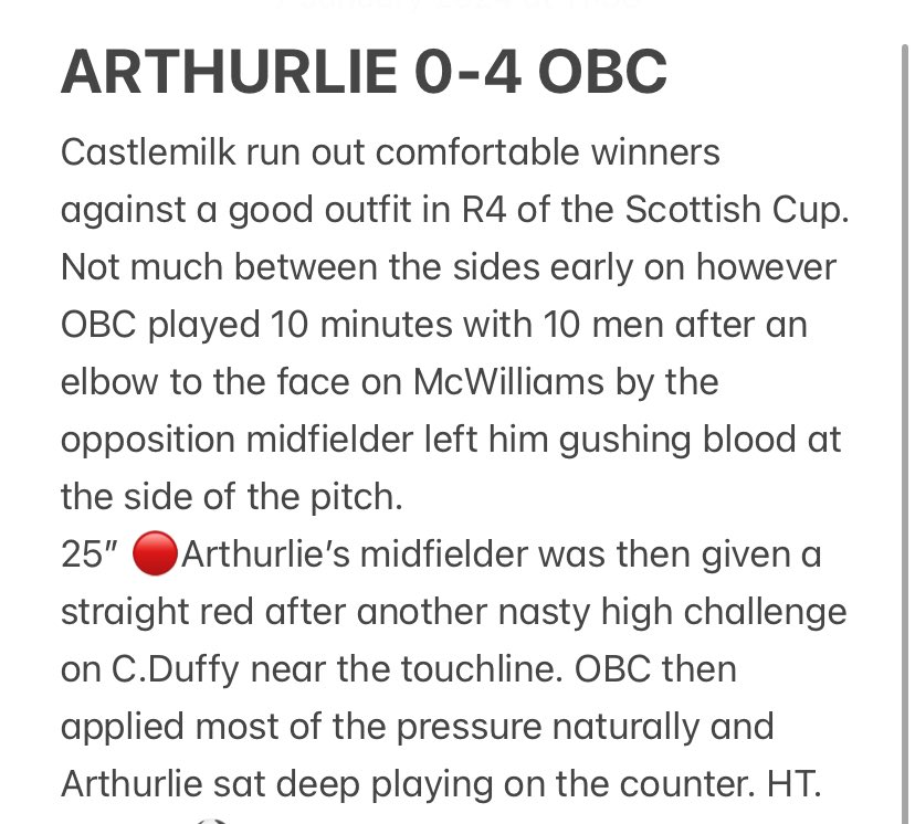 CCFC Saturday tweet media