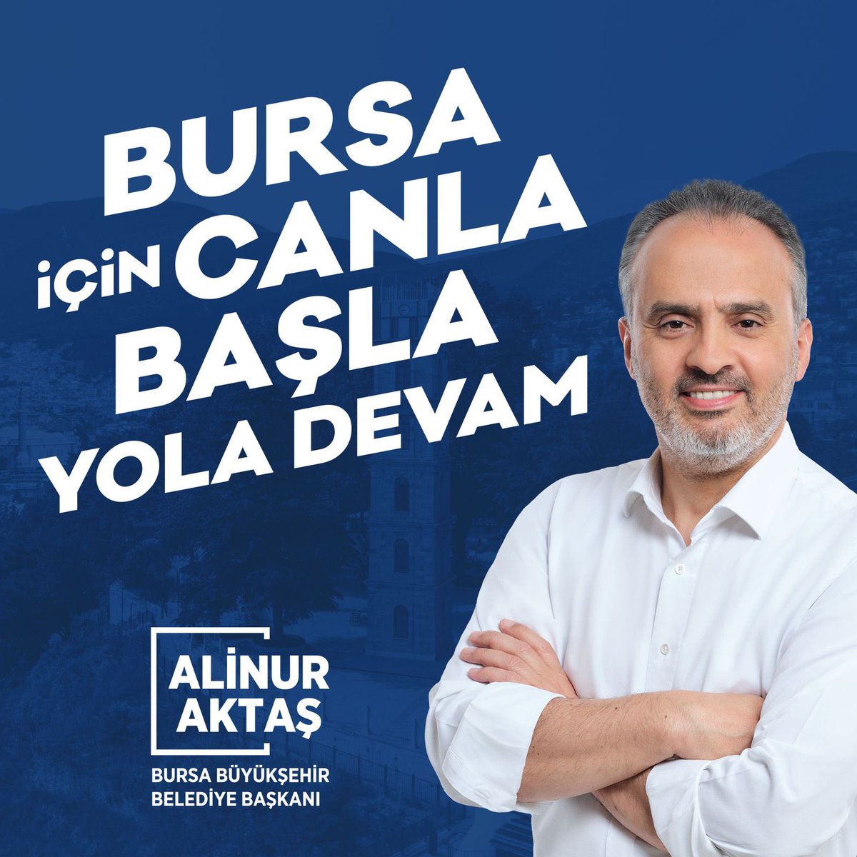 Alinuraktas70's tweet photo. Yeniden Bursa Yeniden AK Parti

İlk günkü hizmet aşkımızla Bursa için canla başla yola devam!#HazırızKararlıyız https://t.co/Dnd9U16NmP