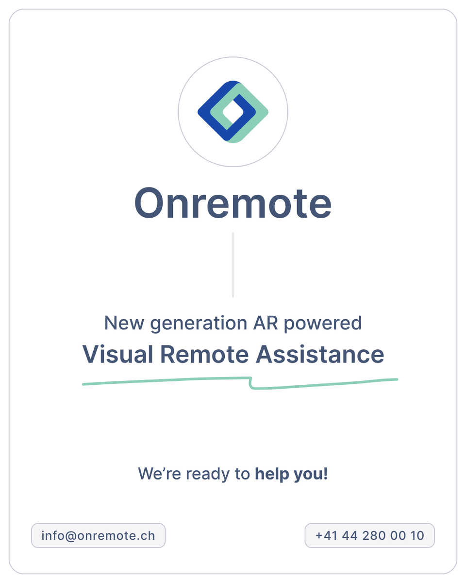 onremote_eng's tweet photo. Update your business strategy with Onremote.

Where innovation meets customer satisfaction.

#onremote #visualsupport #remotesupport https://t.co/tNbgS3MVt4