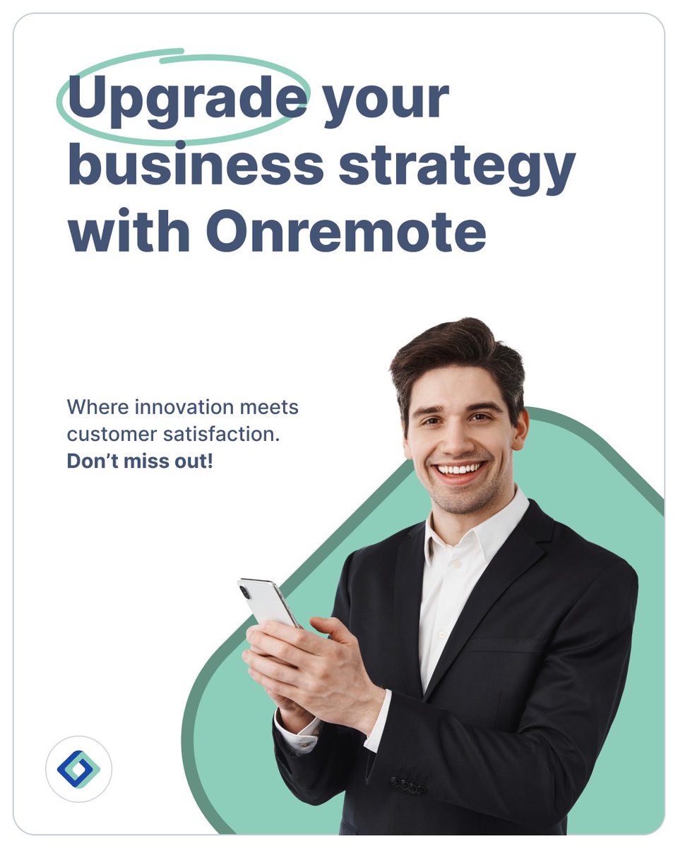 onremote_eng's tweet photo. Update your business strategy with Onremote.

Where innovation meets customer satisfaction.

#onremote #visualsupport #remotesupport https://t.co/tNbgS3MVt4
