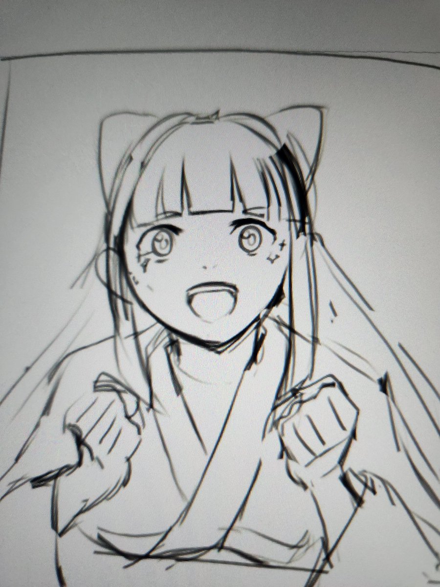 沙代さんかわいく描けてると信じたい
ラフが汚い 
