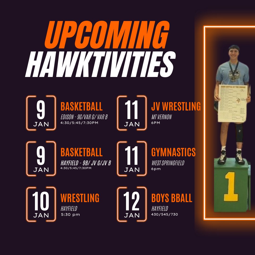 hayfieldsports's tweet photo. Big Week this week!!! https://t.co/dLeNfS4vyV