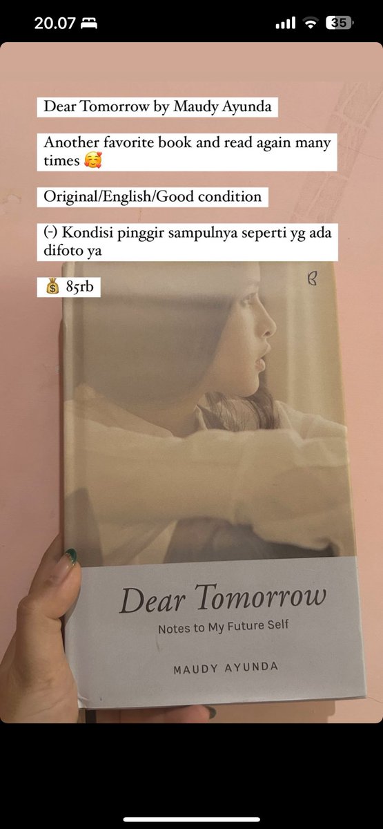 efnafff__'s tweet photo. WTS Preloved Buku 
Semuanya koleksi pribadi, aku jual aja karena mau ngosongin rak hehe 

Detail ada di foto ya.. boleh nego atau tanya ke dm ya 🥰

Dom Banjarmasin 👋🏻🤗

#wts #preloved #wtsbuku https://t.co/ZL2rGIBWPd
