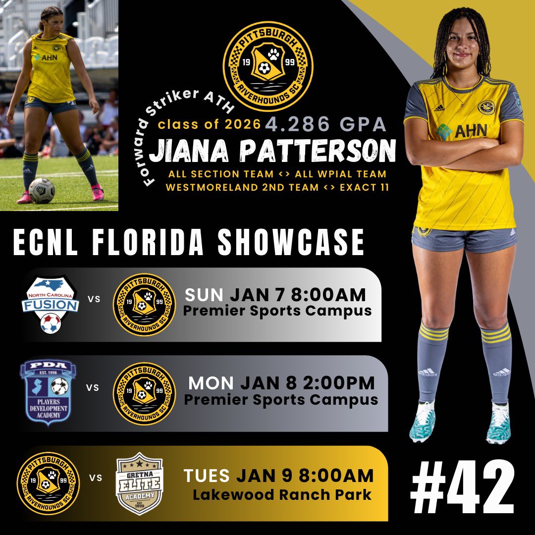 ECNL Florida Day 1️⃣ first game 8️⃣am Field 14
📍Lakewood Ranch, Fla.
👀 ecnl.info/live 
#️⃣ECNLFL <a href="/HoundsAcademy/">The Riverhounds Academy</a> 

<a href="/ECNLOhioValley/">ECNL Ohio Valley Conference</a> <a href="/TopDrawerSoccer/">TopDrawerSoccer</a> <a href="/pghsoccernow/">Pittsburgh Soccer Now</a> @SoccerMomInt <a href="/ImCollegeSoccer/">College Soccer Truth ™</a> <a href="/ImYouthSoccer/">ECNL/GA/Recruiting/College Soccer</a> <a href="/PrepSoccer/">Prep Soccer ⚽️</a> <a href="/sportsthread/">sportsthread</a> <a href="/TheSoccerWire/">SoccerWire</a>