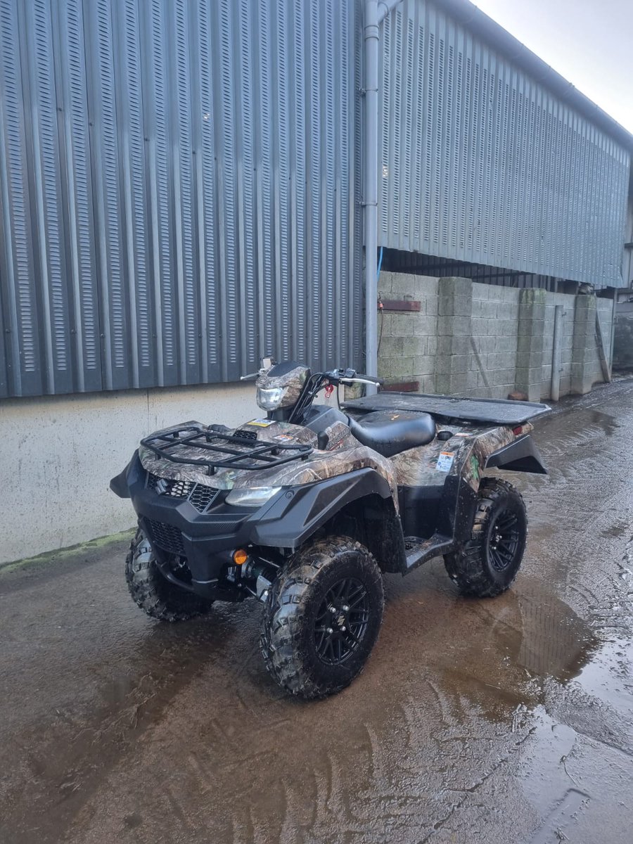 Another New Suzuki King Quad 500 complete with special addition Camo, Power steering and Alloy wheels delivered up to Aberdaron this morning.

Thank you Michael for your continued business.

<a href="/SuzukiATVsUK/">Suzuki ATVs UK</a>