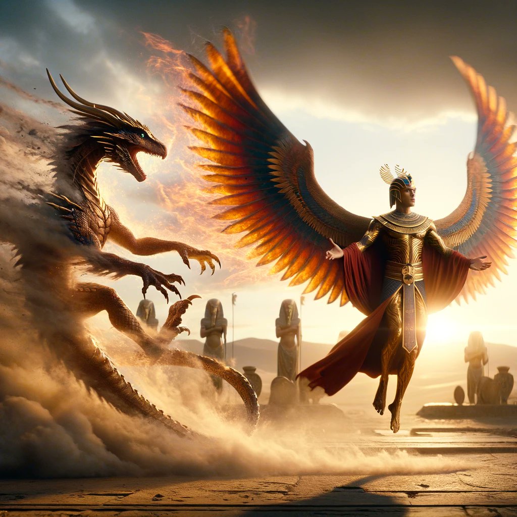 n_carl29979's tweet photo. His @scales, a @shield against @deceit and @lies, In skies above, his #truth defies. A world #ensnared by shadows' #might, He challenges, with fiery $light. DALLPLEASE https://t.co/wakKUiwSCq