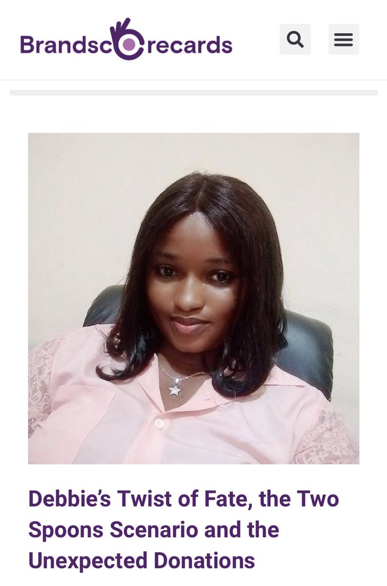 brandscorecards's tweet photo. Hello @_Debbie_OA Brandscorecards is a news platform that reports everything about Integrated Marketing communications, Advertising, Publications Relations, Branding etc.

In our own little way of contributing we wrote an inspiring article about your success story. https://t.co/MYHt2W0MiT