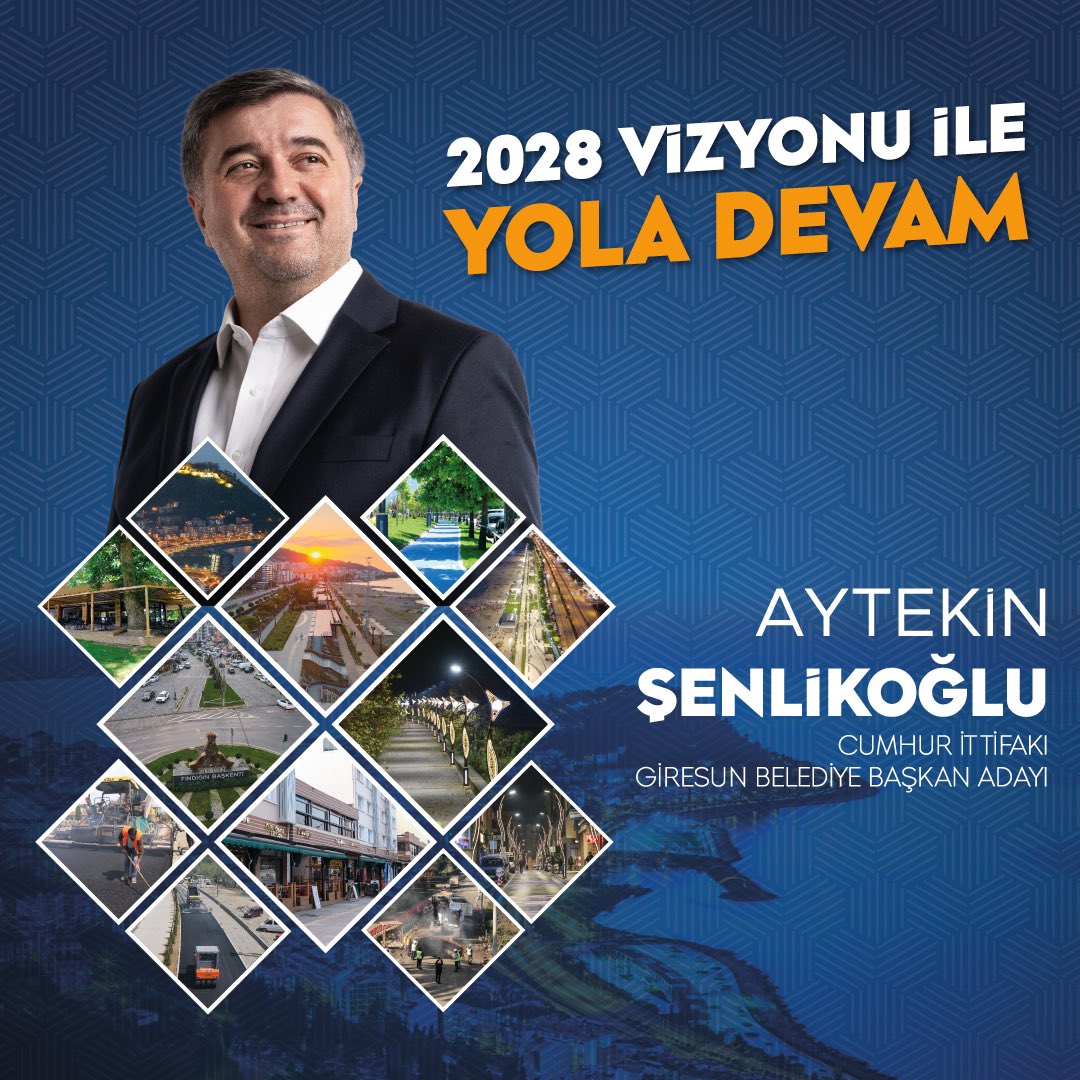 avsenlikoglu's tweet photo. Giresun’umuz için hep birlikte 2028 vizyonu ile yola devam! #HazırızKararlıyız https://t.co/YSeiNiVL9K
