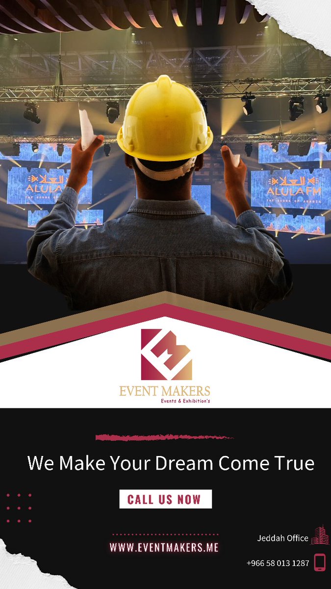 EventMakersInfo's tweet photo. Event Makers Have The Creativity and event Management Skills To Make Your Ideas Come Alive. 
#eventmanagementagency #eventplannerriyadh #eventorganisersjeddah #conferenceriyadh #Eventmakers #eventksa #eventorganization #project  #eventplanner #Conference #exhibition https://t.co/R5wUtbMQtE