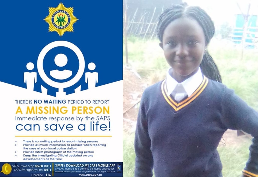 SAPoliceService's tweet photo. #sapsWC #Missing Iminathi Sifuba from Mdongwe in Thembalethu, George was last seen on Friday, 05/01, when she left home and was dressed in a black short pants, yellow crocs and black and white ‘Mickey Mouse’ t-shirt. Info - Sgt Leslin Moos 082 522 1049, #CrimeStop 08600 10111 or #MySAPSApp. NP
https://t.co/R5LLMZtjun