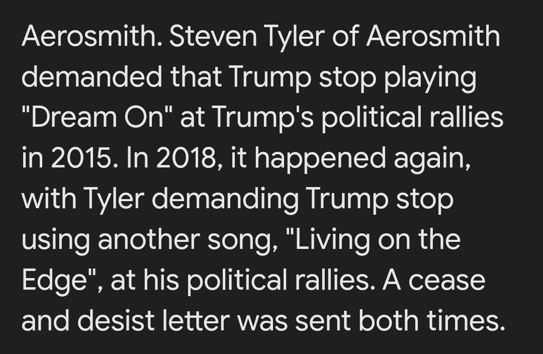 stabros68's tweet photo. @atensnut The only thing that's chilling is the fact that you cucks buy any of his bs. That add will soon be pulled over copyright infringement.  Steven Tyler has made it clear he's not to use their music to push his fantasies. Projections and lies.
Can't wait until Tyler sees this, hah https://t.co/pNbRuKdFEt