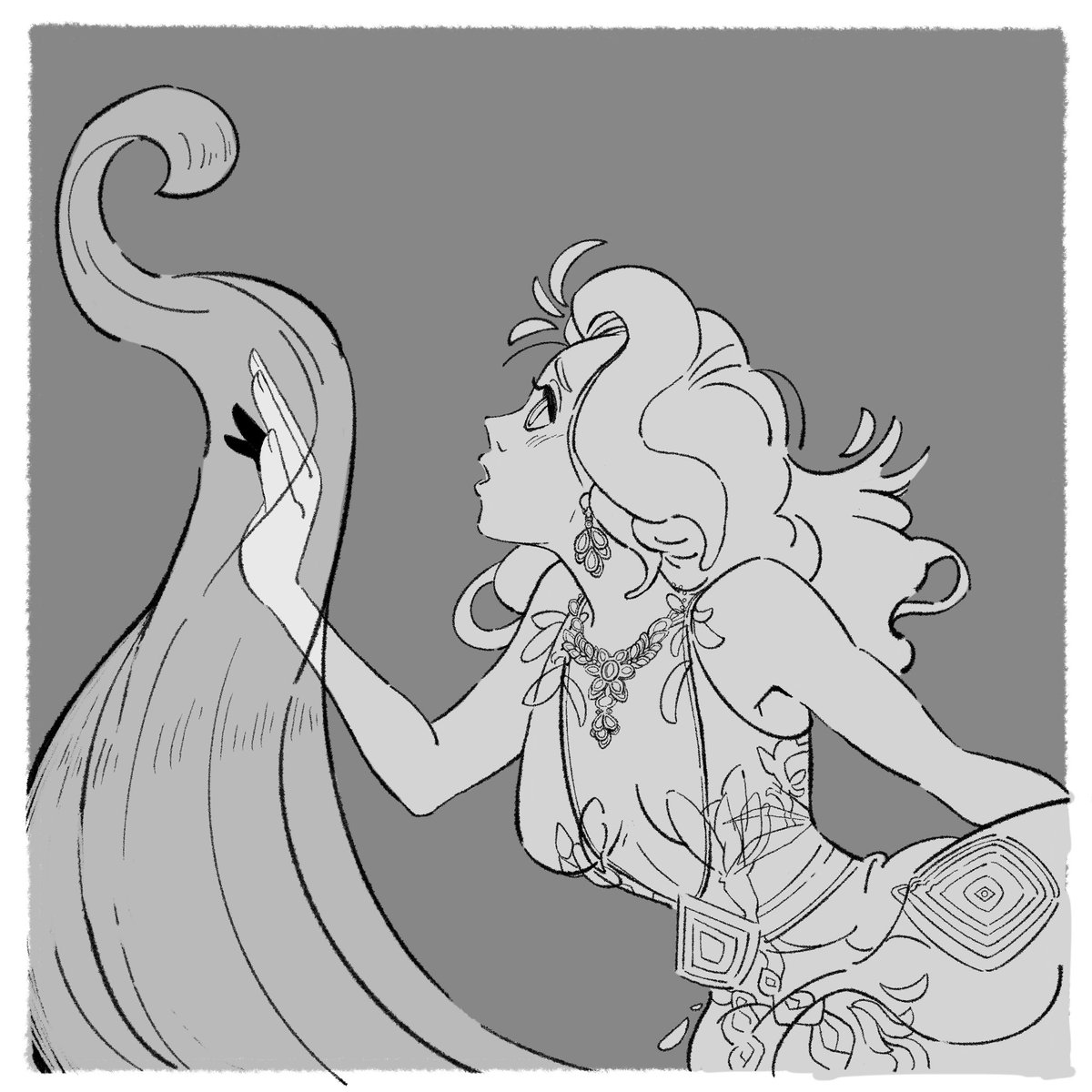 Ruehndome's tweet photo. @SingingAmanda You did amazing!!! :D I am glad I could be awake for it! It must've been surreal for you, thank you for sharing your tears and thank you for the performance. I doodled this to commemorate the tour! Hope you like it ^^
#FF14ファンフェス #FFXIVFanFest #FINALFANTASYXIV #Endwalker #hydaelyn #amandaachen #FFXIV