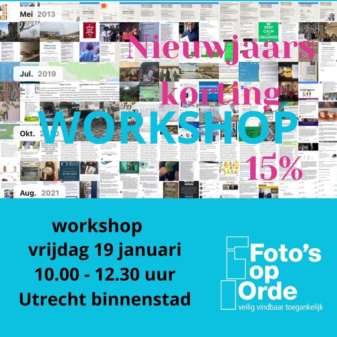 rustenruimte's tweet photo. Ik wens iedereen een goed georganiseerd fotoarchief: veilig, vindbaar en toegankelijk. Deze workshop kan jou helpen een goede start te maken. Geen stress meer over die Fotoberg, aan de slag! #fotosoporde #vanchaosnaaroverzicht #fotoberg   #maakeenstart #fotosorganiseren #workshop https://t.co/T2kD9rTv3Y