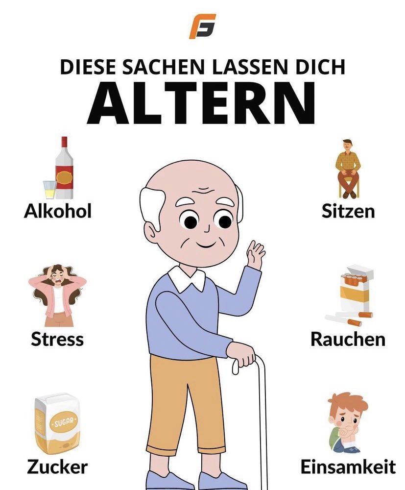 perfekt ich erfülle alle 6 sachen um zu altern super duper