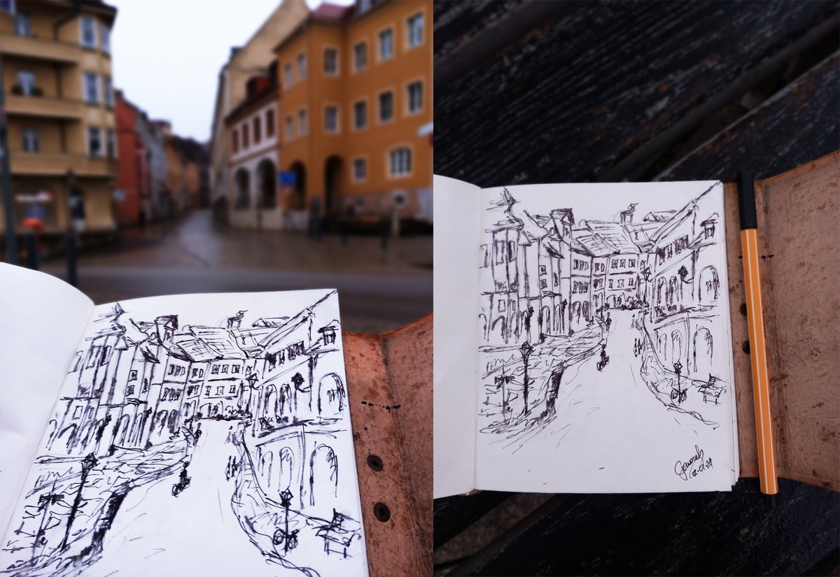 gsdishere's tweet image. Görliwood

#sketch #quickdoodle #pen #saxony #Görlitz #travel #vacation #art #mood