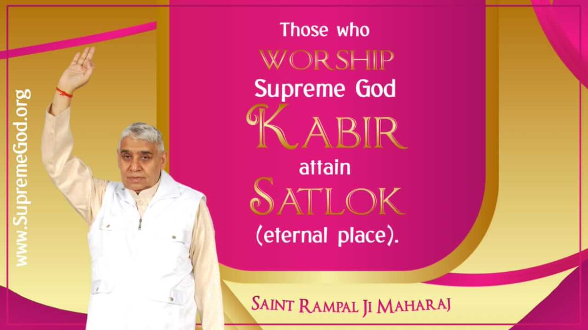 Mohan13520563's tweet photo. #GodNightSunday
Those who WORSHIP Supreme God KABIR attain 
SATLOK (eternal place).
@SaintRampalJiM 
Must Watch Shradha Tv-2:00 PM
Visit Our Satlok Ashram YouTube Channel for More Information
#sundayvibes https://t.co/fIc9KwTTOS