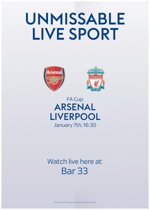BarThirty3's tweet photo. 🔴 ARSENAL V LIVERPOOL 🔴

🕟 4:30pm KO 

🍻🍺🍻🍺🍻🍺🍻🍺🍻🍺🍻

#arsenal #liverpool #bar #local #Attleborough #cocktails #coffee #community #norfolk #football #facup #camdenhells #multiscreens #pub #Budweiser https://t.co/CjyiIWuULO