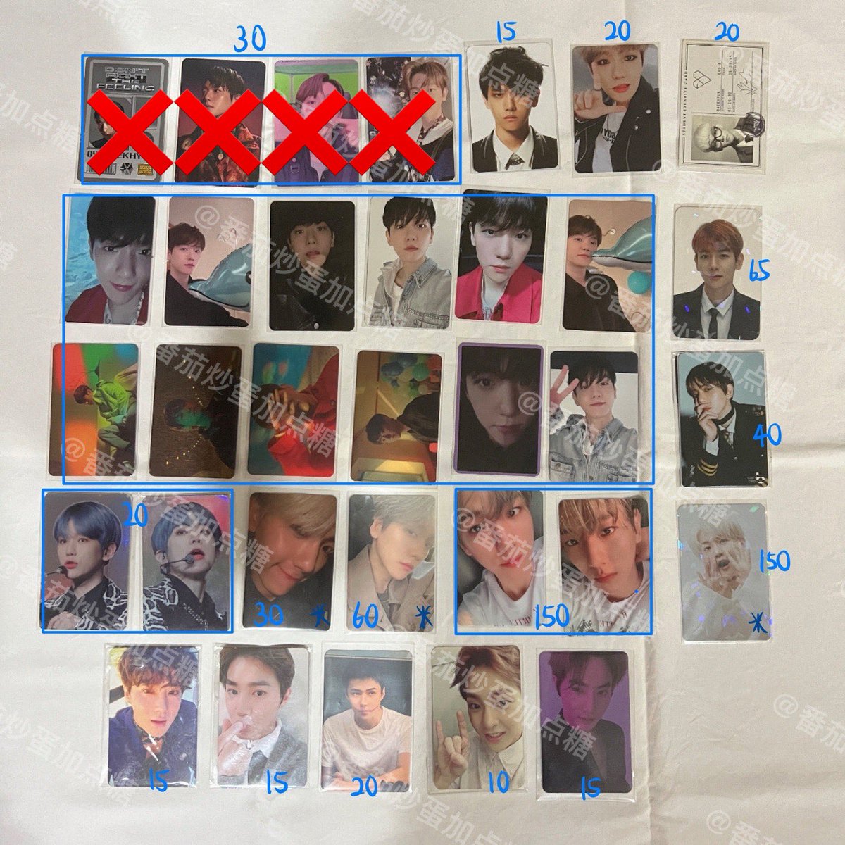 gyoul11's tweet photo. WTS🇲🇾

EXO Baekhyun Suho Sehun Xiumin

Bambi set RM120
- Price in Pic (RM)
- *need to tie at least RM20
- ^ defect
- in square = set

📮RM8(WM)｜RM14(EM)

#pasarexo #pasarexomy @pasar_EXO @KogiEXOrealPC https://t.co/RHUdoAcLOO