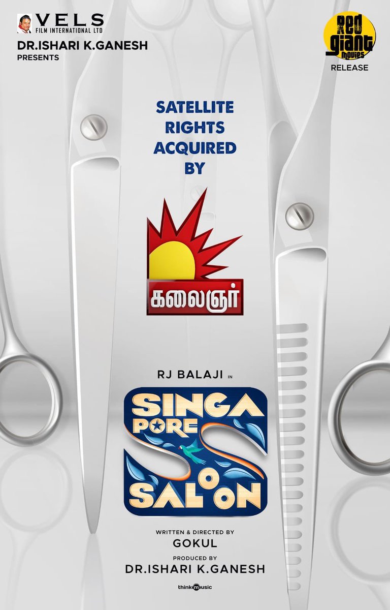 CineSimply's tweet photo. #SingaporeSaloon Satellite Rights Bagged by Kalaingar TV 💇🏼‍♂️ https://t.co/VMswz4UQo1