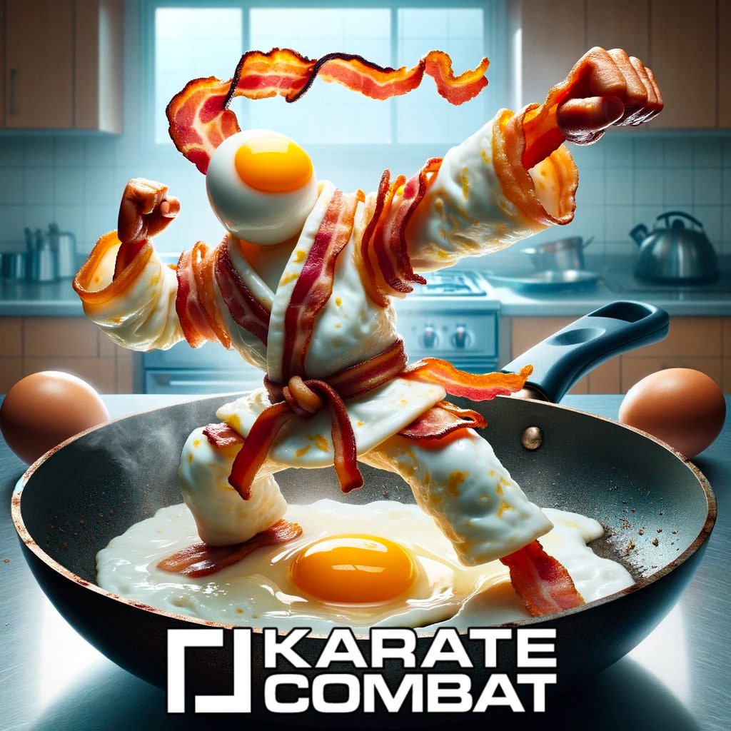 Buckyoto's tweet photo. GM $KARATE family – stay healthy and remember your 5 a day

✅Punching
✅Kicking
✅Eggs
✅And bacon

The fifth is an indestructible spirit and volition for unlimited affluence
🥋🍳🥓💰
#karatecombat #healthylifestyle #financialfreedom https://t.co/hyri5PVJlY